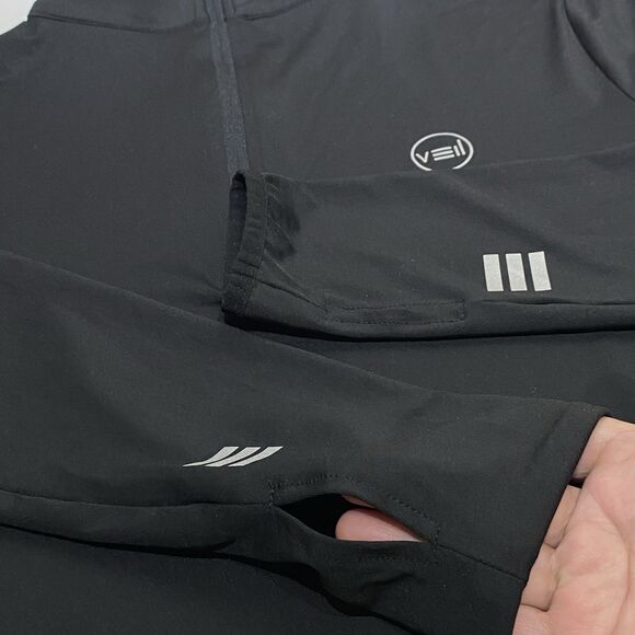 Veil Garments Spark Half-Zip Pullover Black Size Medium Athletic Stretch Modest - Picture 5 of 9